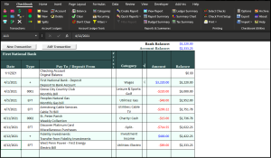 Checkbook For Excel 1