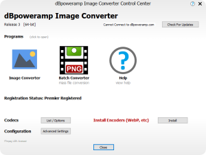 dBpoweramp Image Converter for Mac 1