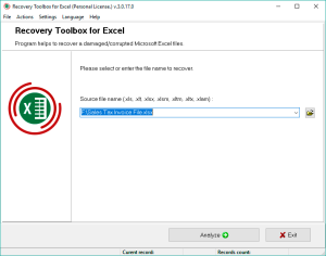 Recovery Toolbox for Excel 1