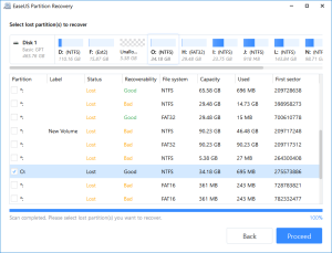 EaseUS Partition Recovery 1