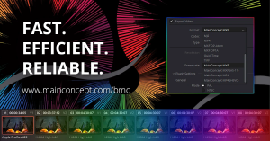 MainConcept Codec Plugin for DaVinci Resolve 1