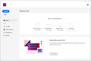 Adobe XD 1